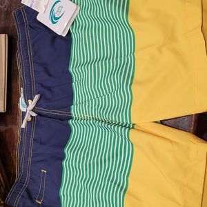 NWT Teal Cove Mens Swim Trunks XXL
